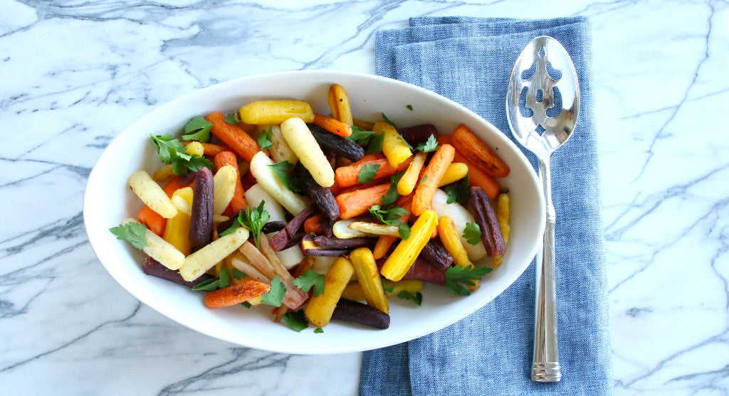 Roasted Rainbow Carrots