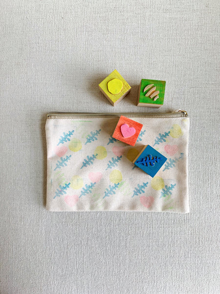 Stamped Canvas Pouch Kit