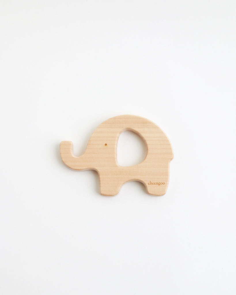 Wood Elephant Teether