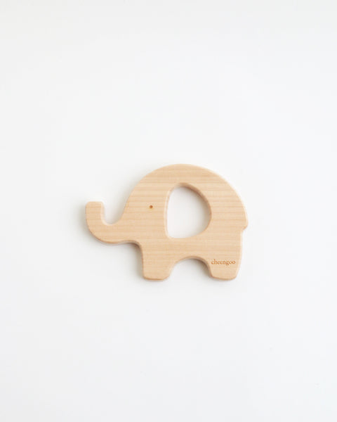 Wood Elephant Teether