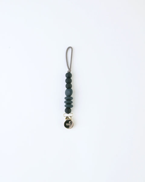 Mini Pacifier Clip — Charcoal