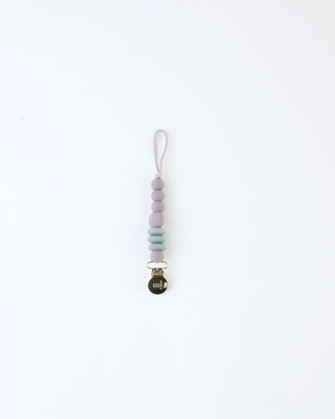 Mini Pacifier Clip — Pewter
