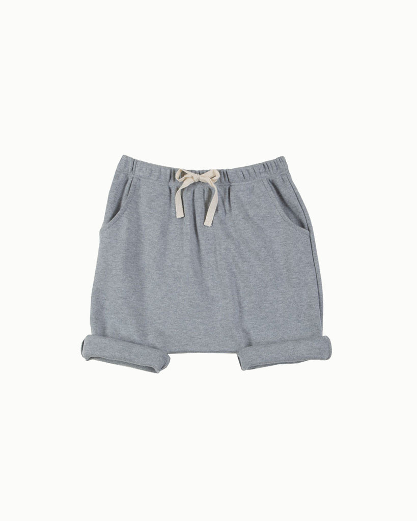 Harem Shorts in Grey Melange
