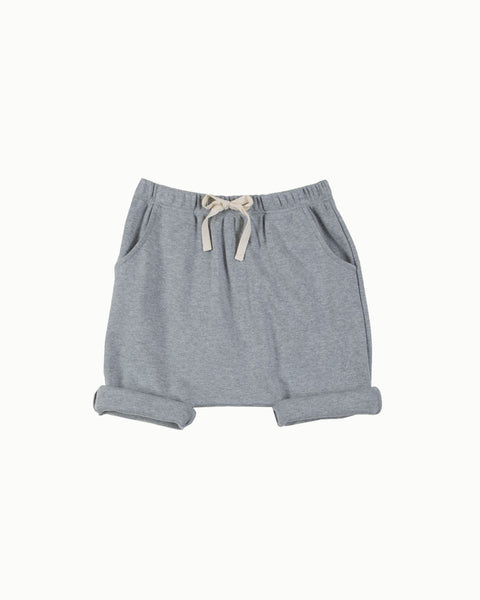 Harem Shorts in Grey Melange