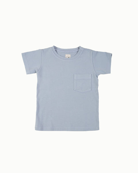 Cotton Tee in Blue Mist