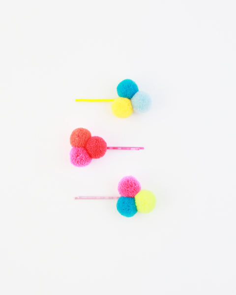 Pom Pom Hair Pins