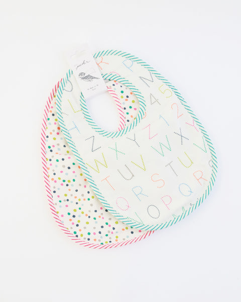 Alphabet & Multi Dots Bibs