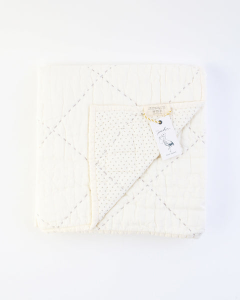 Grey Pin Dot Blanket