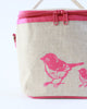 Small Cooler Bag - Pink Birds