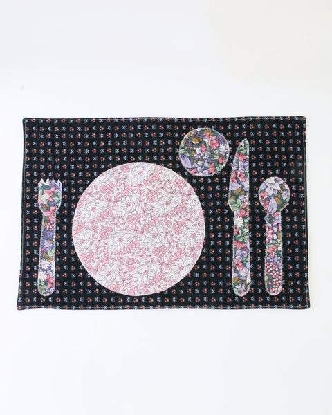 Children’s Placemat — Purple Floral