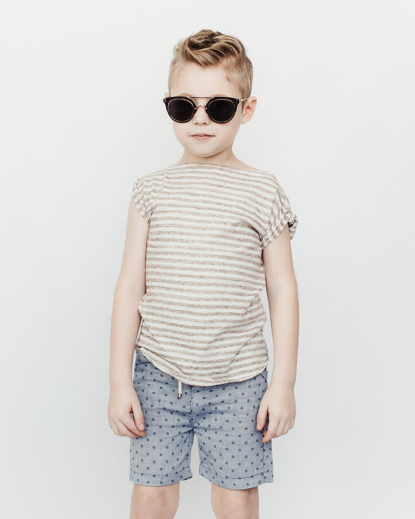 Classic Shorts in Blue Dot