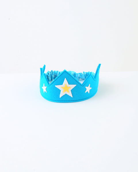 Wool Felt Crown — Blue Star