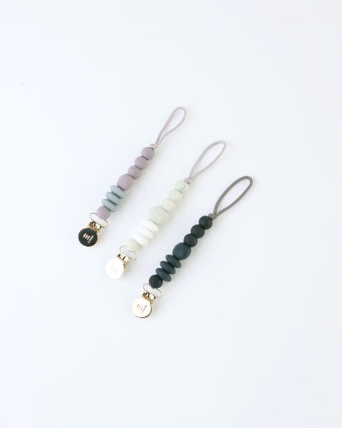 Mini Pacifier Clip — Charcoal – Momkind