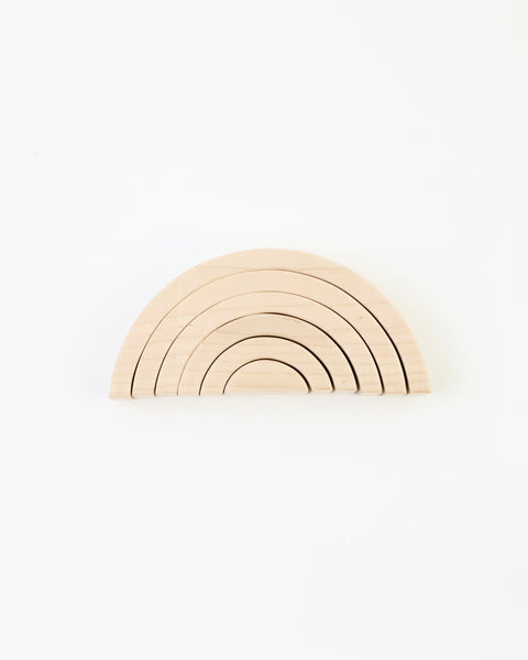 wood rainbow stacking toy
