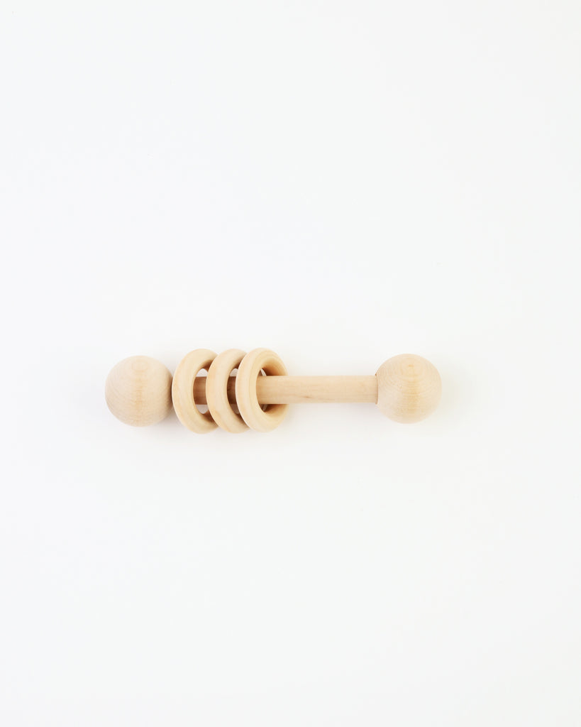 maple wood ring rattle