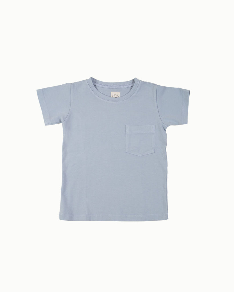 Cotton Tee in Blue Mist