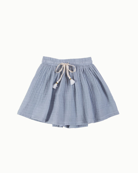 Tassel Skirt in Mist Blue