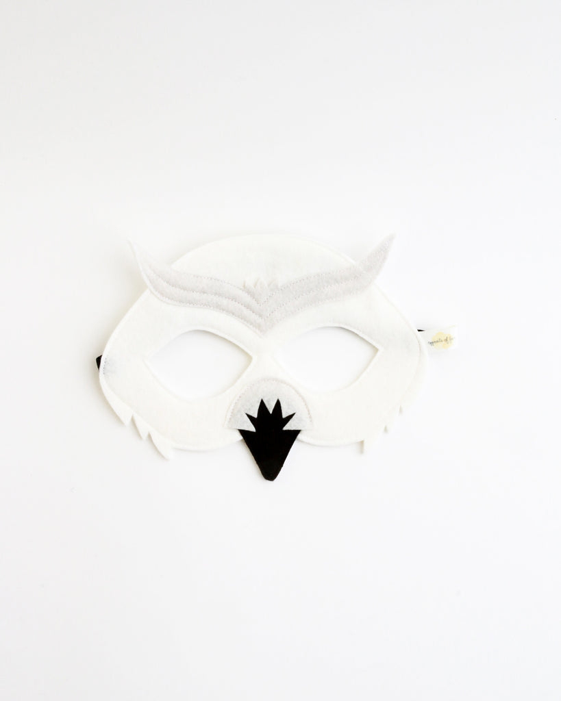 Felt Snowy Owl Mask