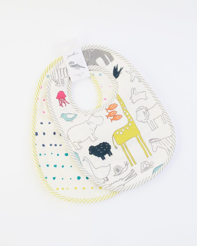 Noah's Ark & Painted Dots Bibs