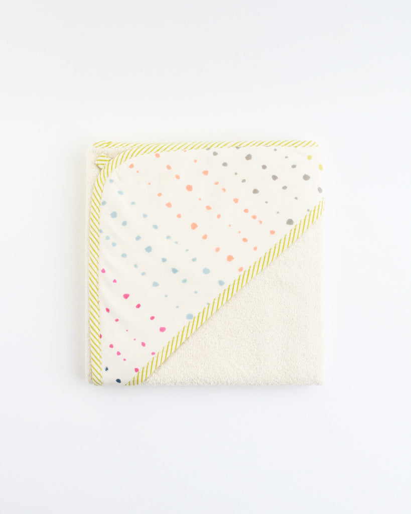 Painted Dots Hooded Towel
