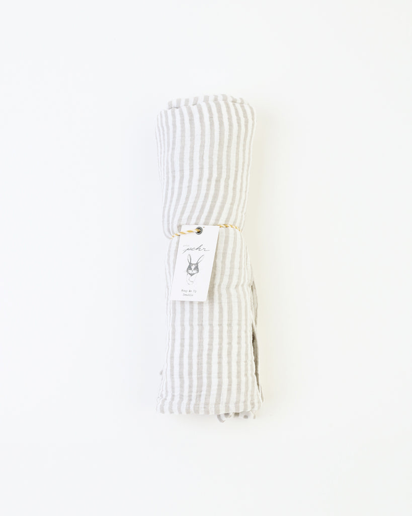 Grey Stripe Swaddle