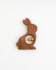 Wood Bunny Rattle Toy